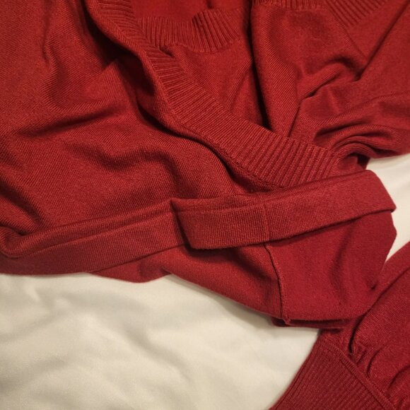 Elliott Lauren Sweater Deep V-Neck Silk Cashmere Blend Quiet Luxury - Picture 9 of 16